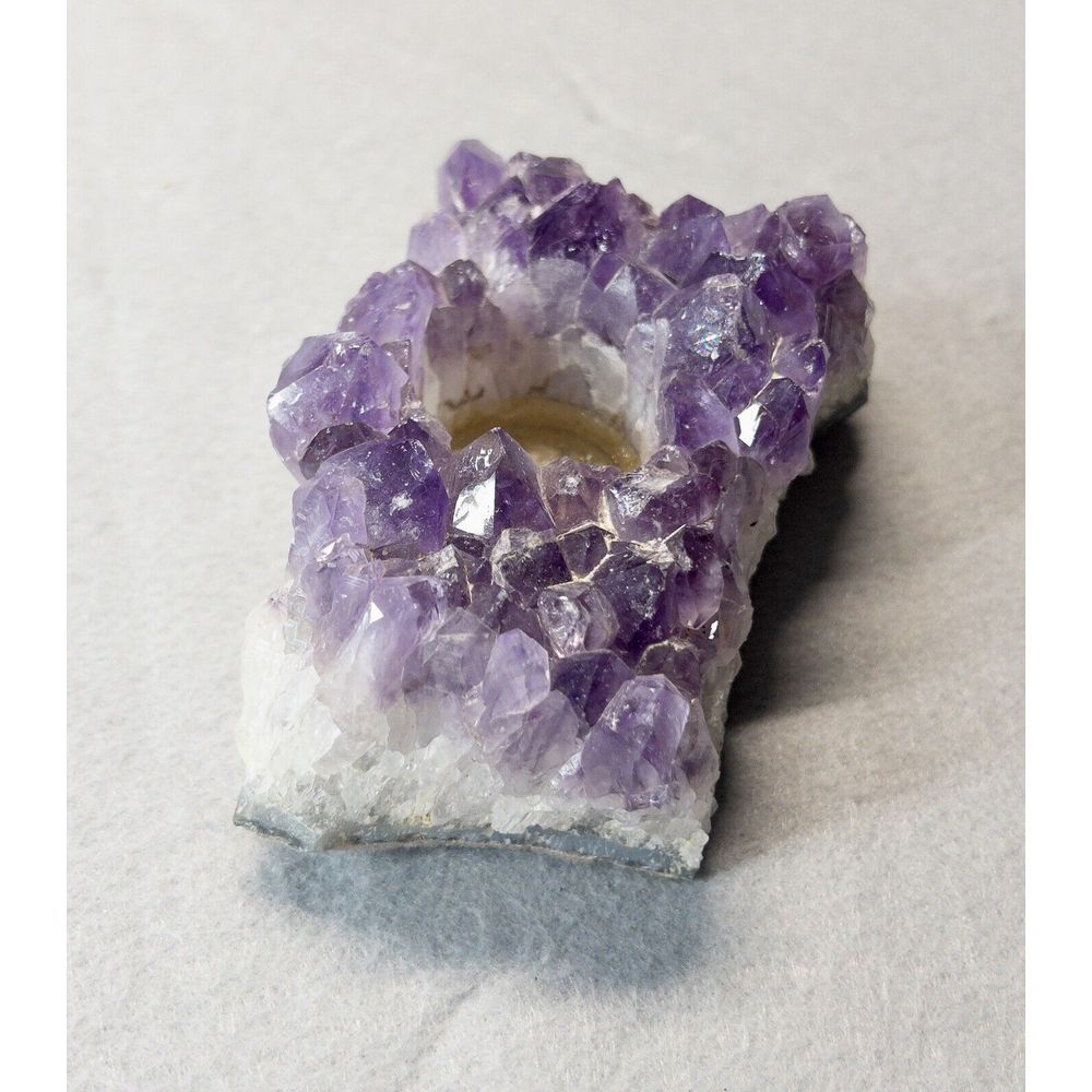 Amethyst Geode Tea Light Crystal - Picture 7 of 8
